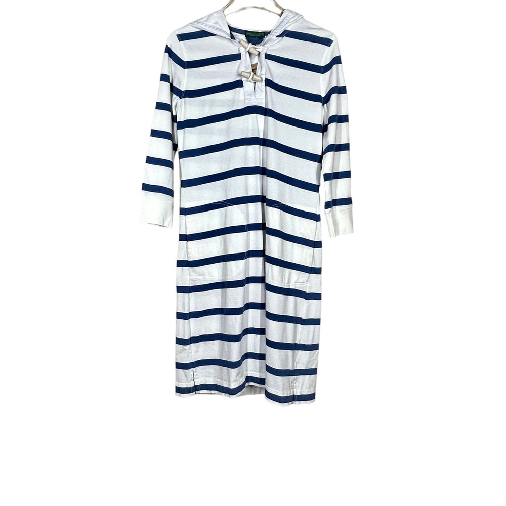 NWT Ralph Lauren Lauren Jeans Company Nautical Hooded Dress